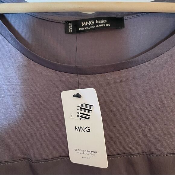 MNG basics gray tshirt NWT - Picture 1 of 1